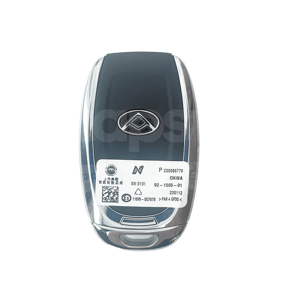 LDV T60 2017-2022 Genuine 3 Buttons Smart/Prox Remote Key P/N: C00089776 Back