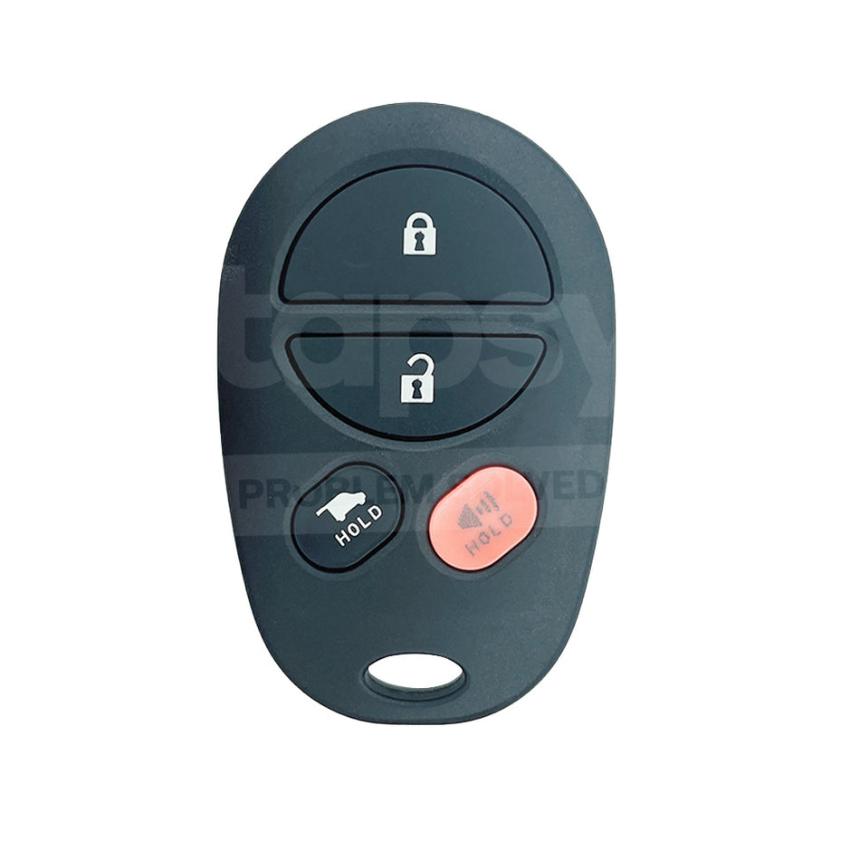 Toyota 4 Buttons Remote/Case/Shell/Blank/Enclosure For Aurion/Kluger