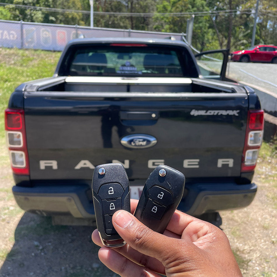 Ford Ranger/Everest 2015-2021 Original 2 Buttons Flip Remote Key P/N: EB3T-15K601-EB / EB3T-15K601-BA