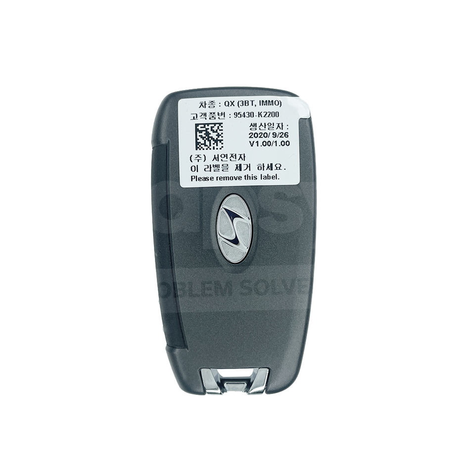 Hyundai Venue 2019-2023 Original 3 Buttons Flip Remote Key P/N: 95430-K2200