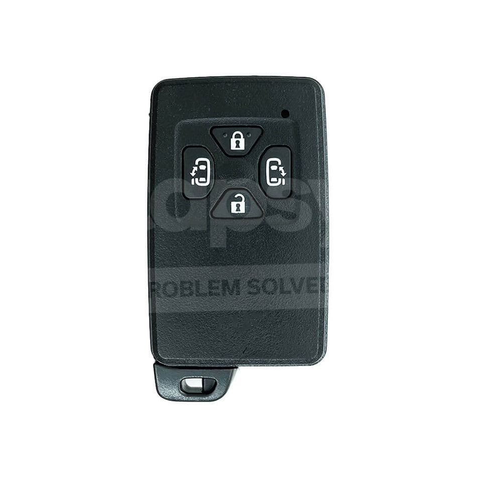 Toyota Tarago/Alphard 4 Buttons Smart Remote Key Shell/Case With Blade (Square Buttons)