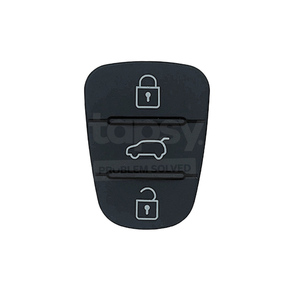 Hyundai 3 Rubber Buttons Enclosure For i30/santa fe/i10/i20/i40/Tucson/Elantra Elite