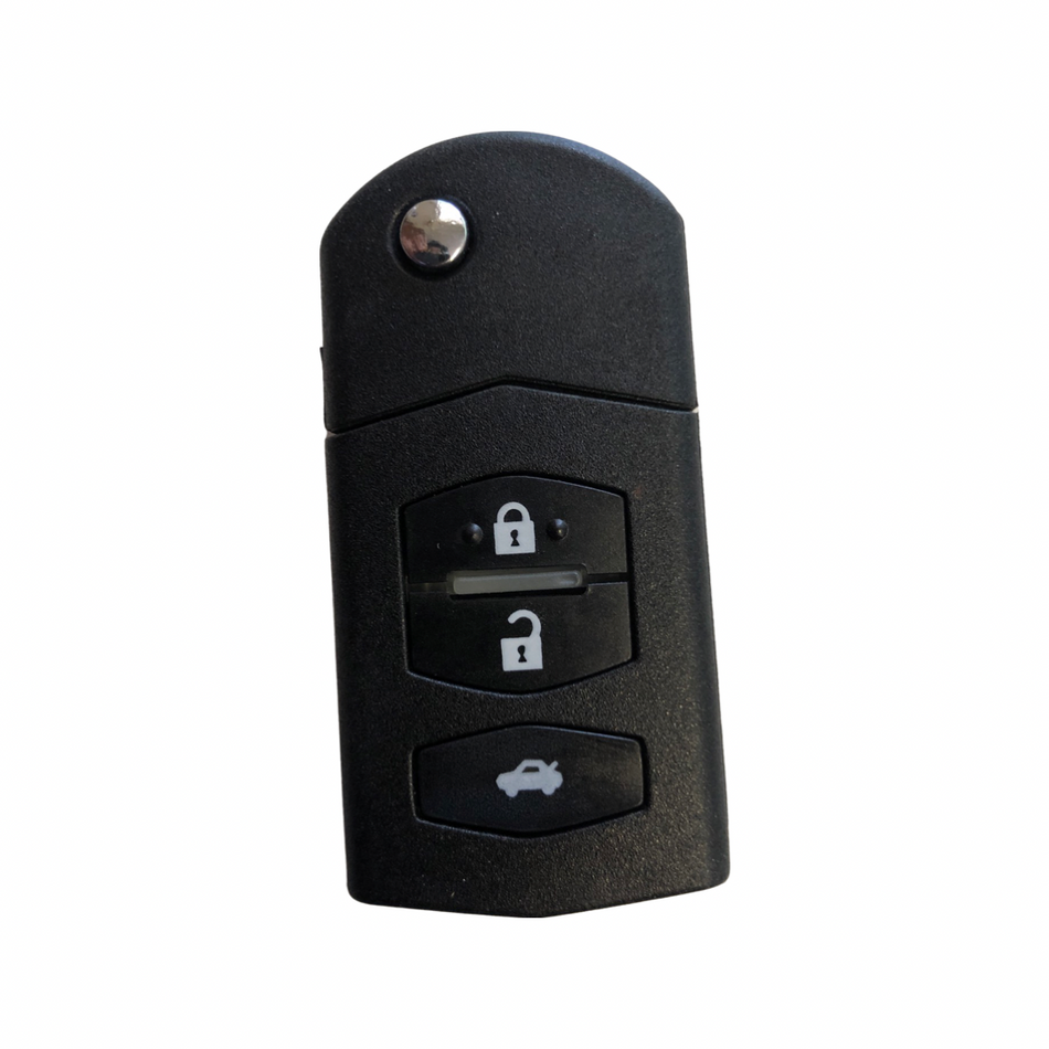 Mazda 3 Buttons Flip Key/Remote Case/Shell/Blank/Enclosure For 2/3/6/MPV/RX8/BT50/CX-7/CX-9